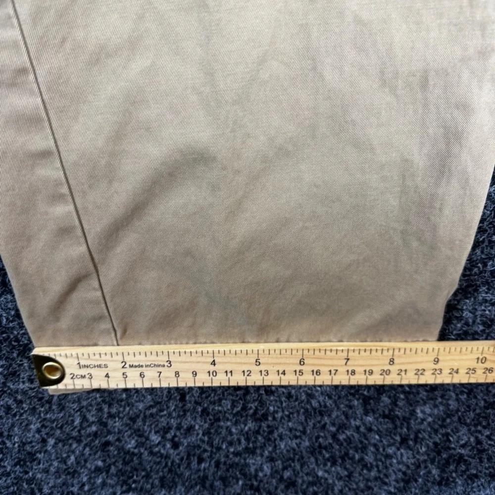 Banana Republic Gavin Chino Pants Mens 36x30 Khaki Tan Cotton Straight Leg